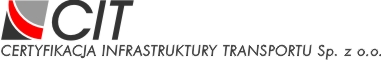 Certyfikacja Infrastruktury Transportu Sp. z o.o.